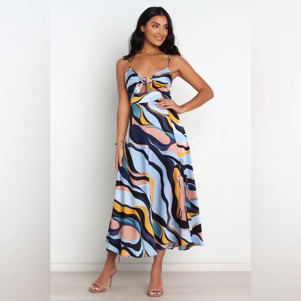 Petal & Pup Bethan Dress in blue